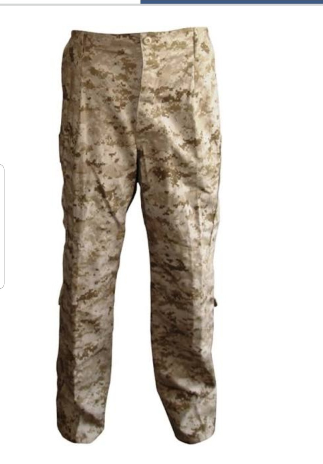 USMC FROG Combat Uniform Ensemble Pants Trouser Desert MARPAT Small Long