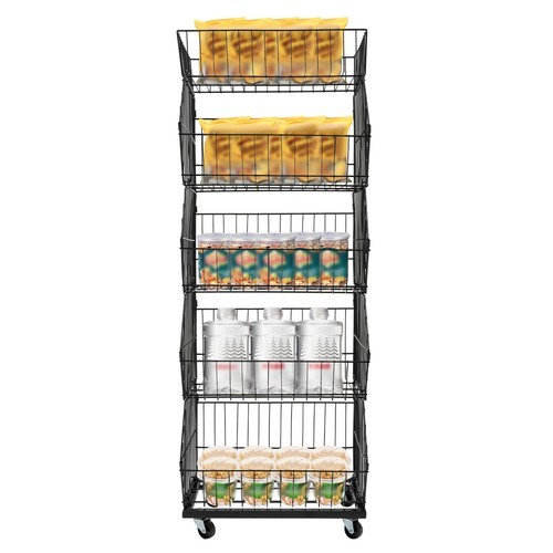 5 Tier Retail Display Rack Concession Candy Snack Display Rack Potato Chip Stand