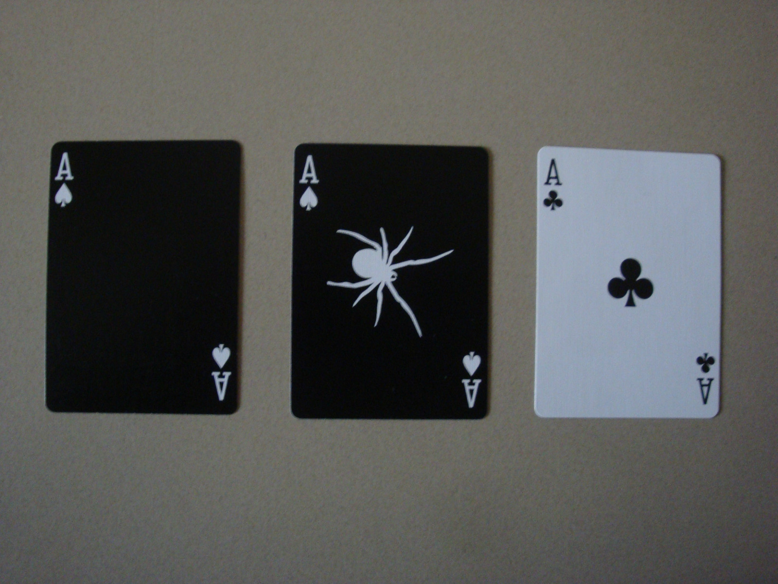 BLACK SPIDER DECK BICYCLE PLAYING CARDS POKER SIZE
