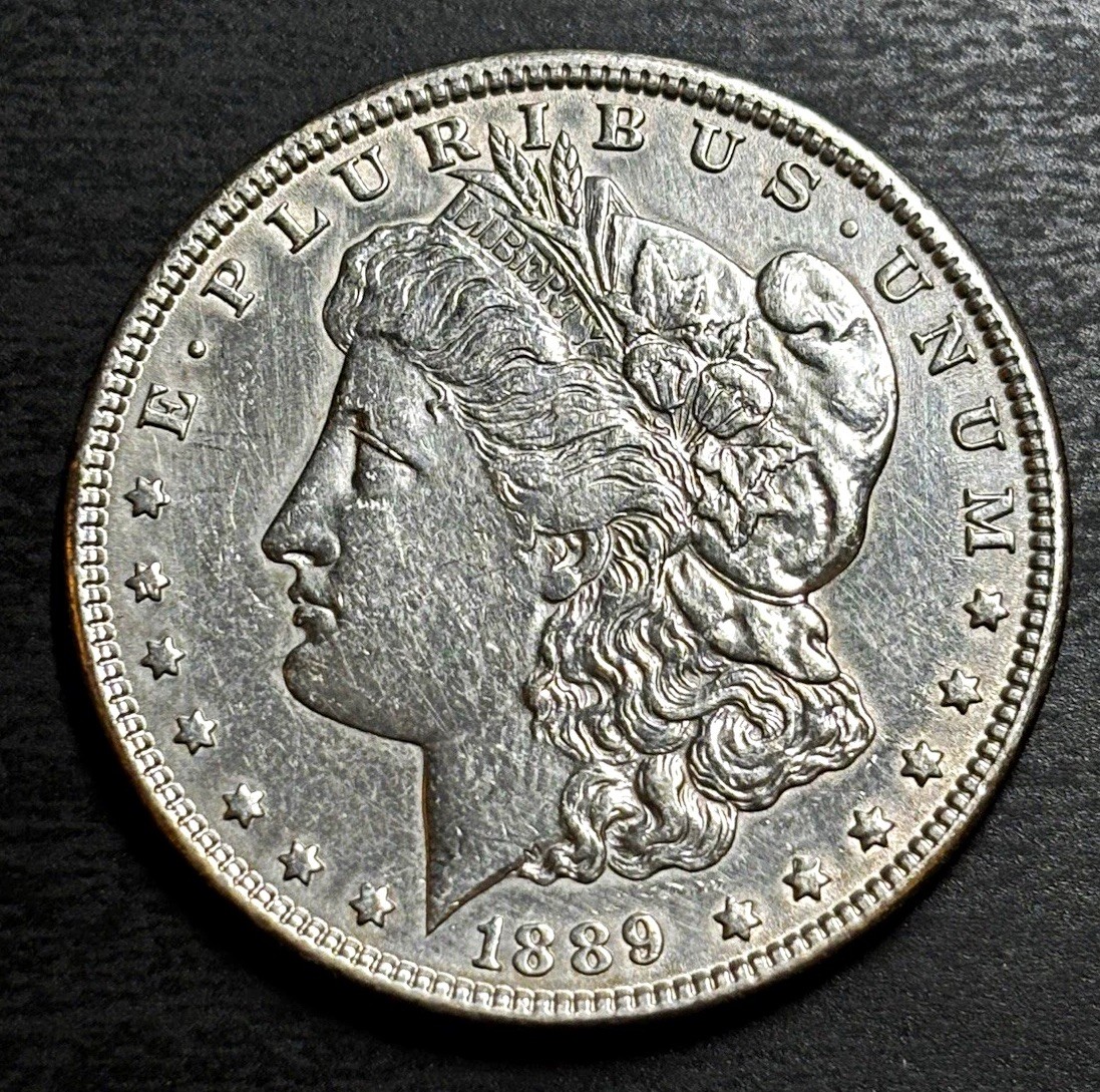 1889 Morgan Silver Dollar $1 Philadelphia No Mint Mark 90% Silver MS63