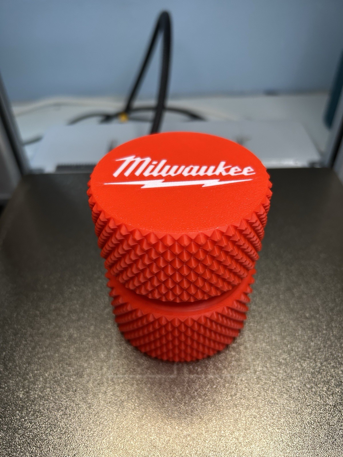 Milwaukee Container Set of 3 Sizes Threaded Screw Parts Storage 3D Printed Boxes