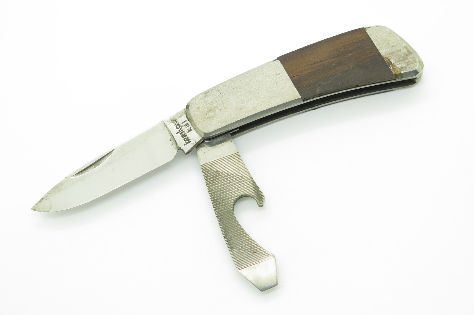 Vtg Kershaw Kai 5800 Seki Japan Bottle Opener Folding Pocket Knife (Unfinished)