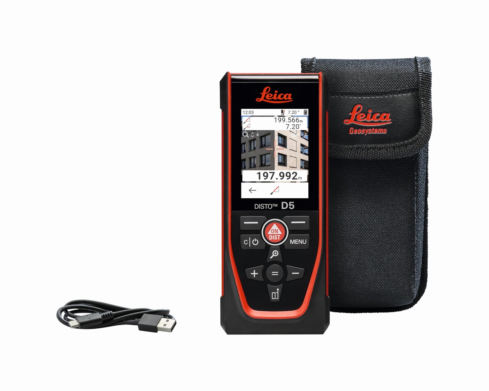 Laser Distance Measure Bluetooth 650ft 4X Zoom Camera Leica DISTO D5 Geosystems