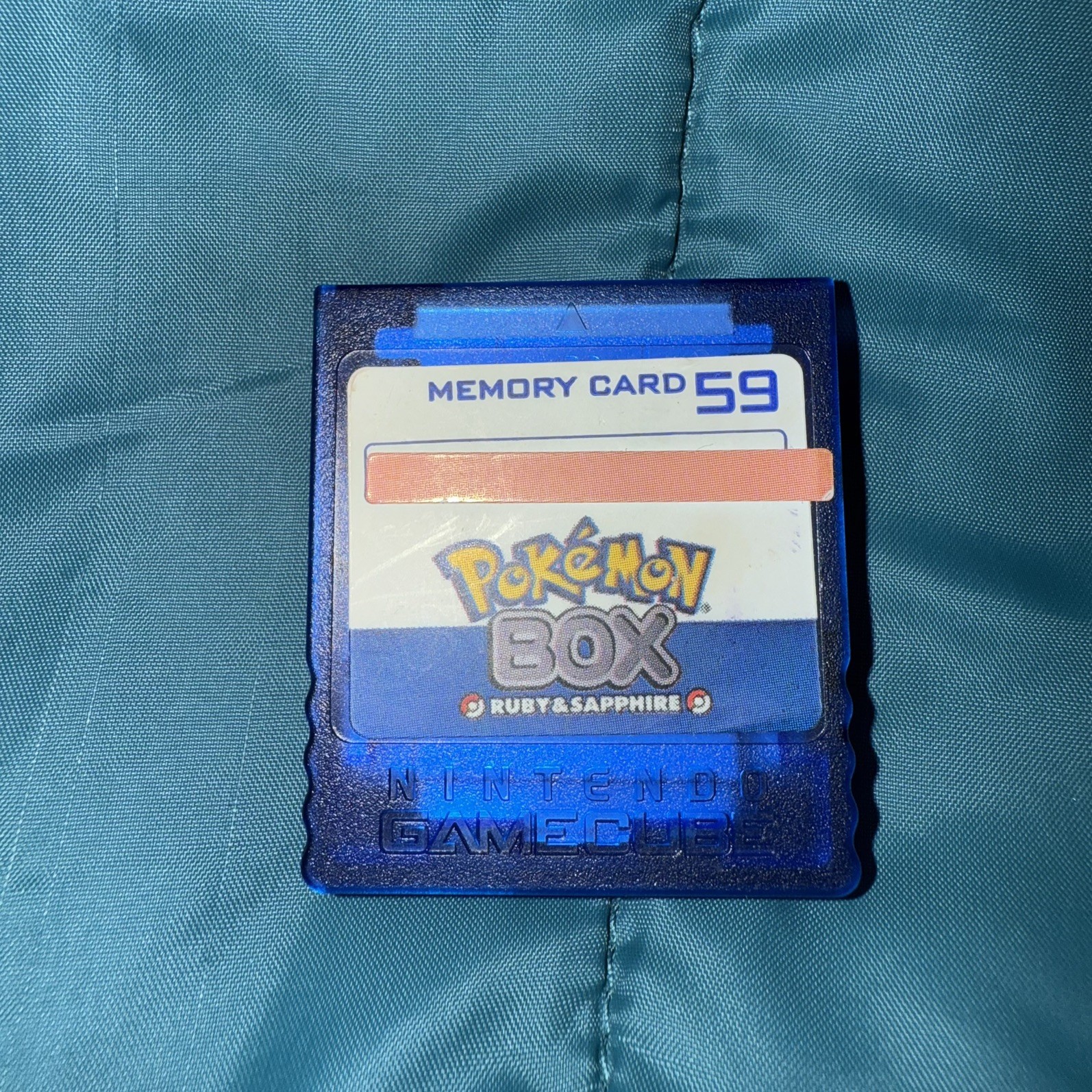 Official Nintendo GameCube Pokemon Box Memory Card 59 With Both Stickers