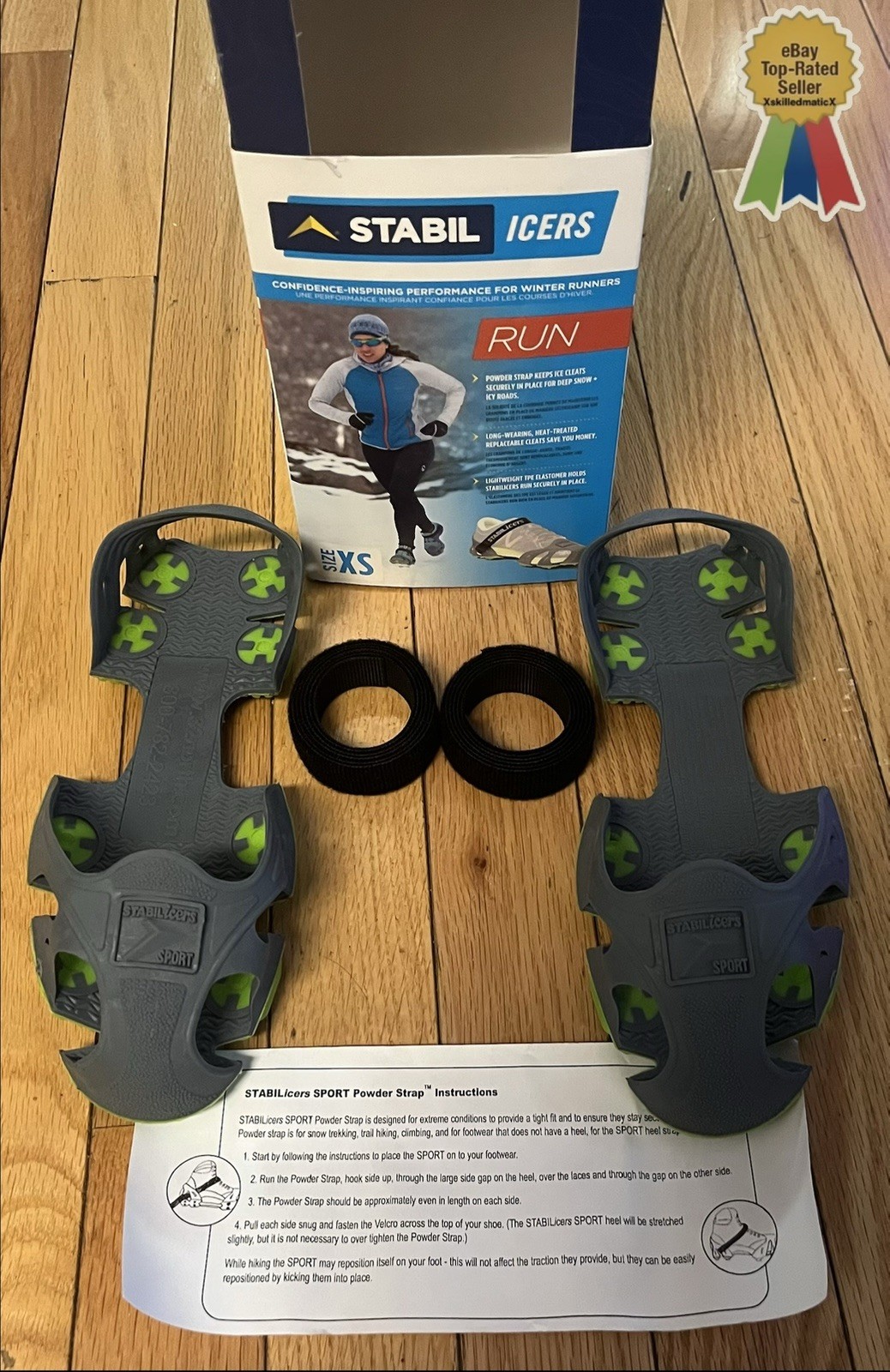 ❄️🥶Stabil Icers RUN Ice Cleats for Winter Running in snow/ice Unisex Size XS