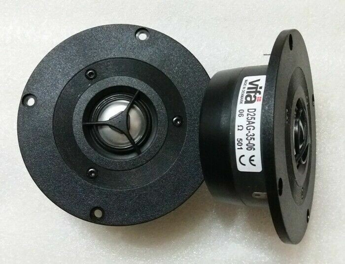 2PCS Original VIFA D25AG-35-06 4inch Aluminum Dome Tweeter Speaker