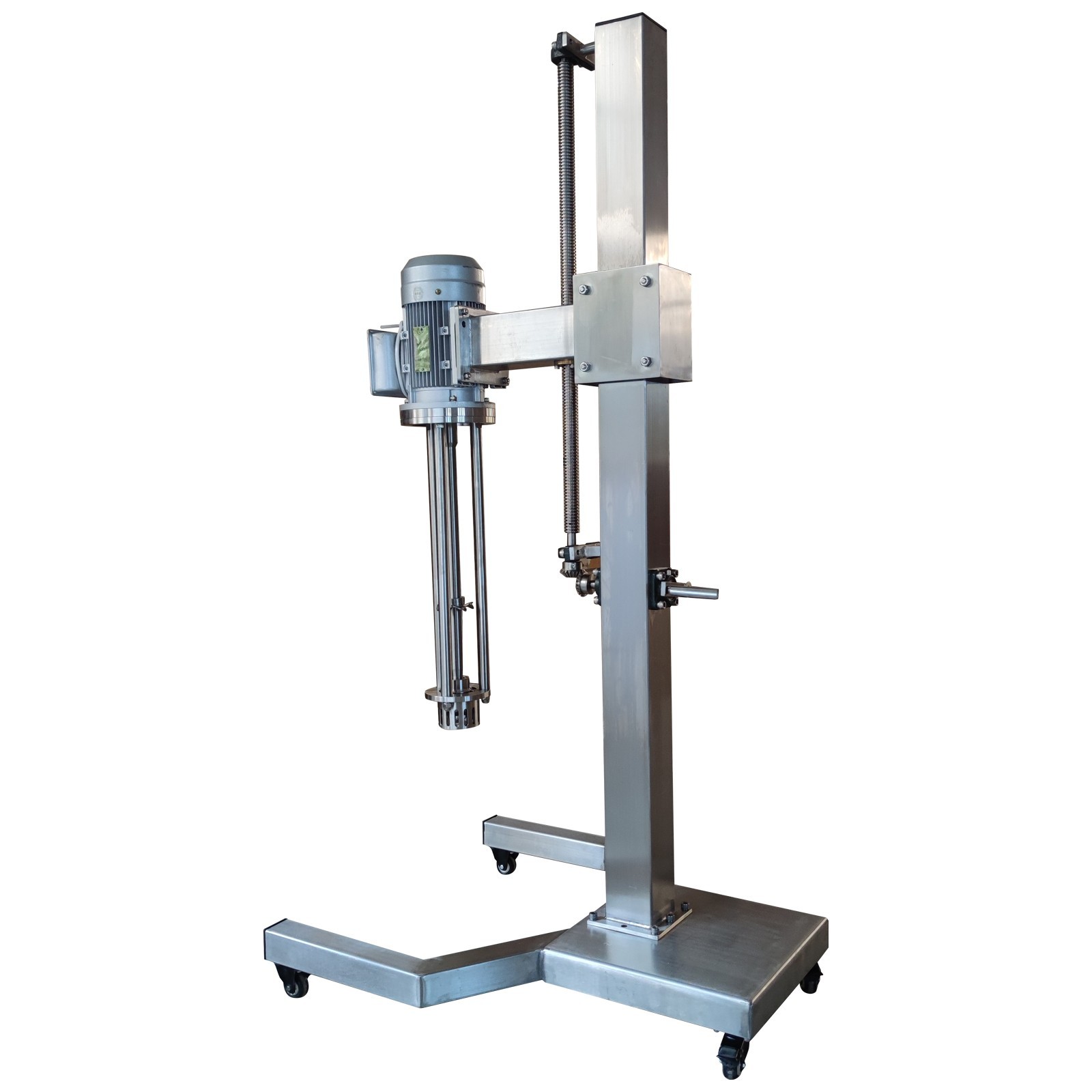 Manual Lifting Bracket Support Frame for High Shear Emulsifier Stainless Steel