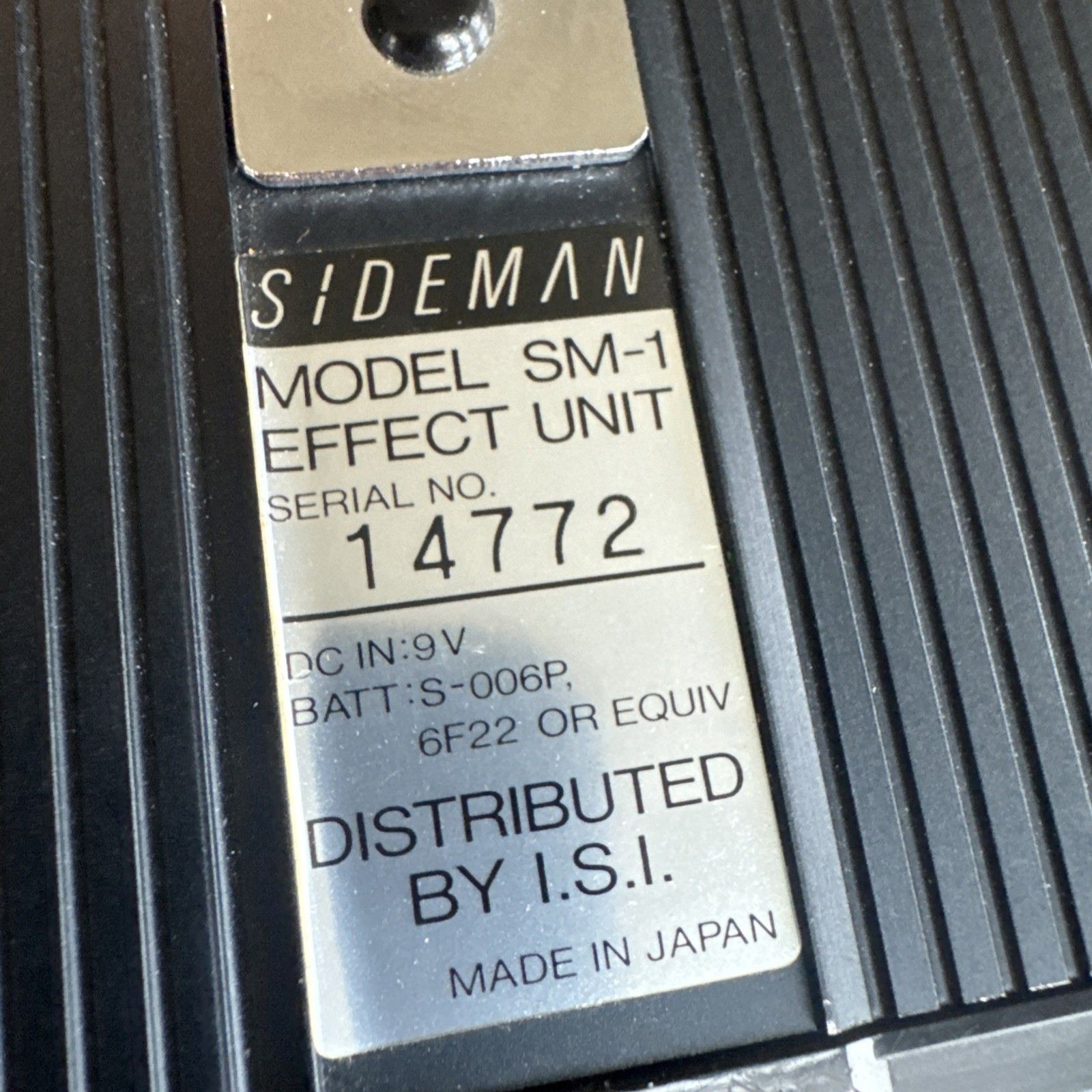 Sideman SM-1 Mixer / Effect Unit - 9V Japan Original Untested No Power Cord