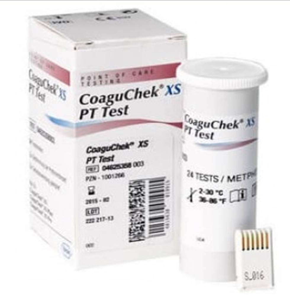 CoaguChek XS PT Test  24ct Strips Expiration 12-31-2026