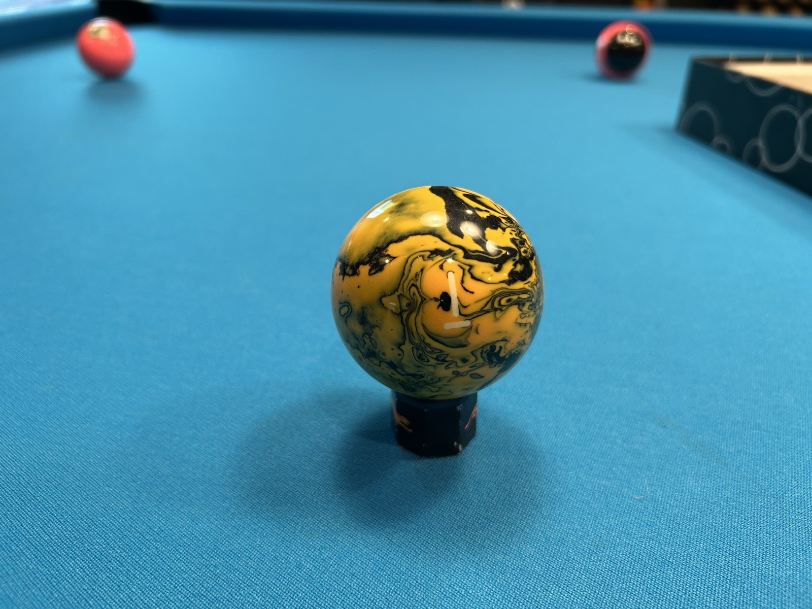 Marble Pool Ball Unknown Brand But UNIQUE! One/1 Ball