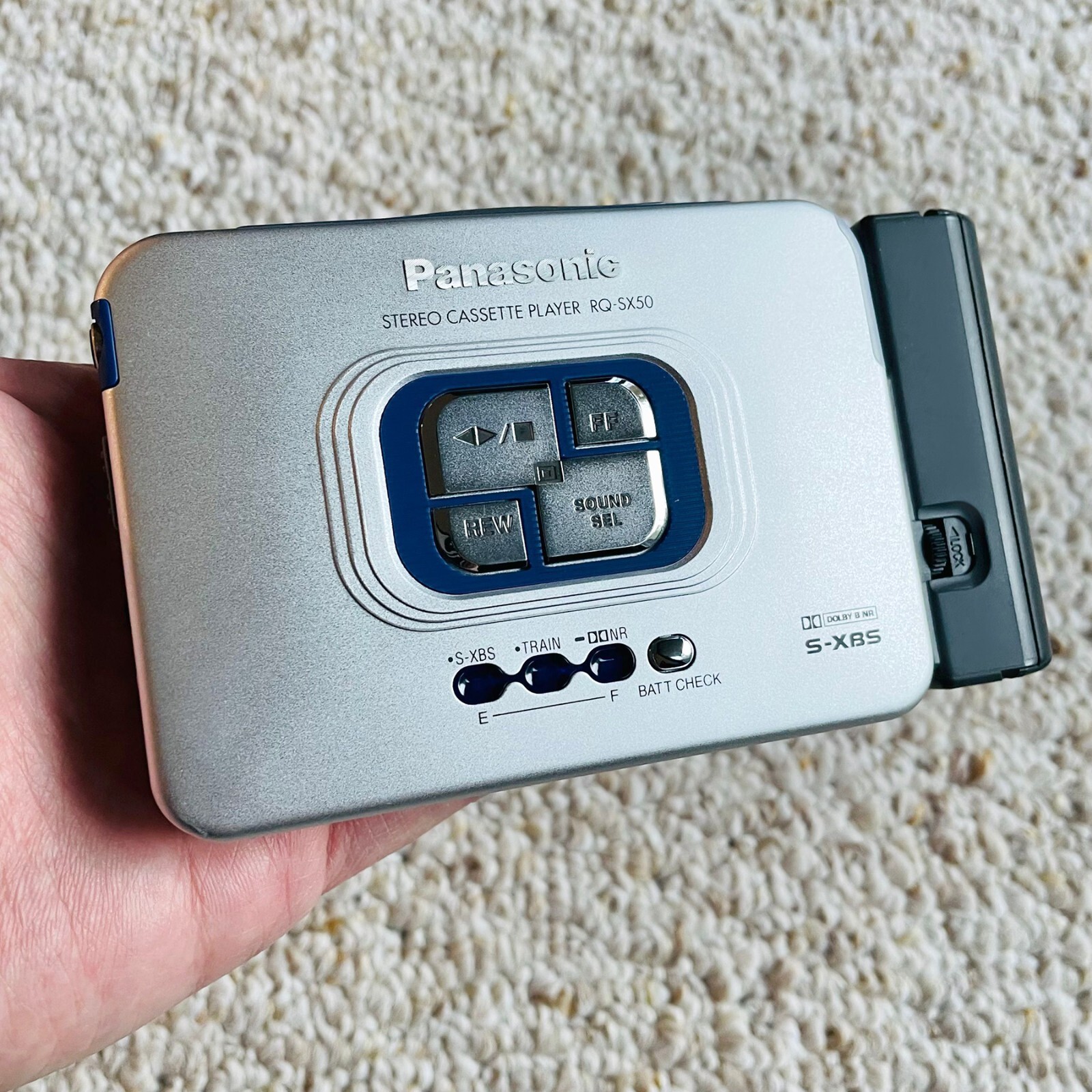 [RARE BOX] PANASONIC SX50 Walkman Cassette Player, Awesome Silver, Working !