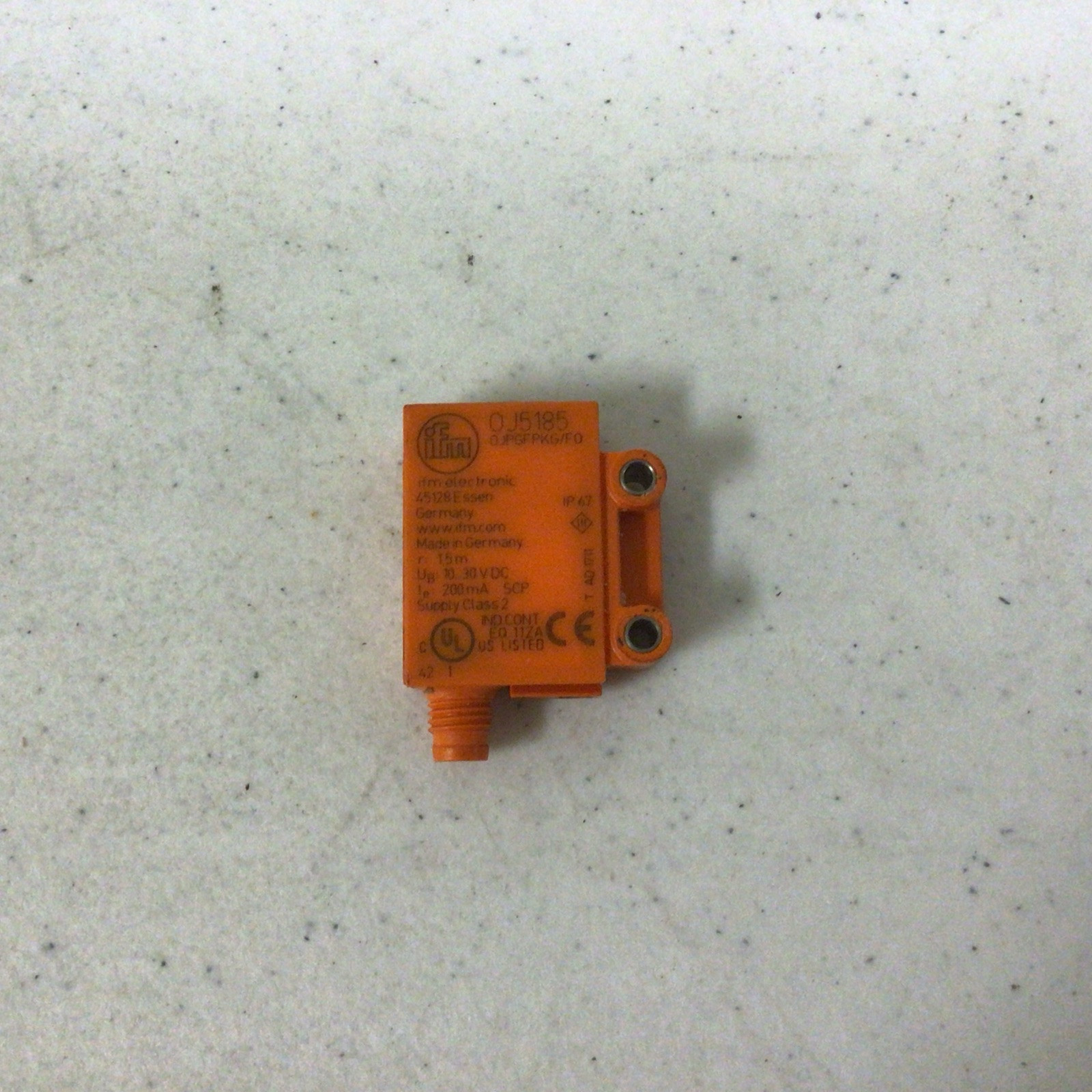 IFM ELECTRONICS, OJ5185, OJPGFPKG/FO, RETRO-REFLECTIVE SENSOR, FREE SHIPPING