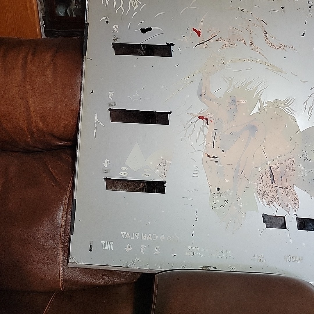Williams Flash Pinball Machine Game Backglass ORIGINAL