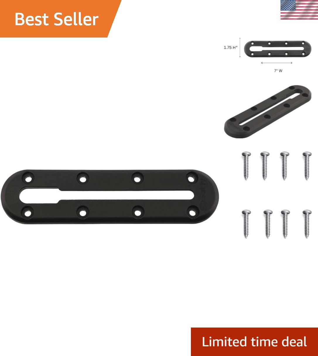 Lightweight 4-Inch Fishing Track - Corrosion-Resistant with Easy Setup