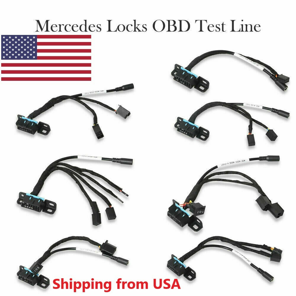 EIS/ELV Test Line Cables for Benz W202 W210 W220 W639 W906 7pcs Set for vvdi mb