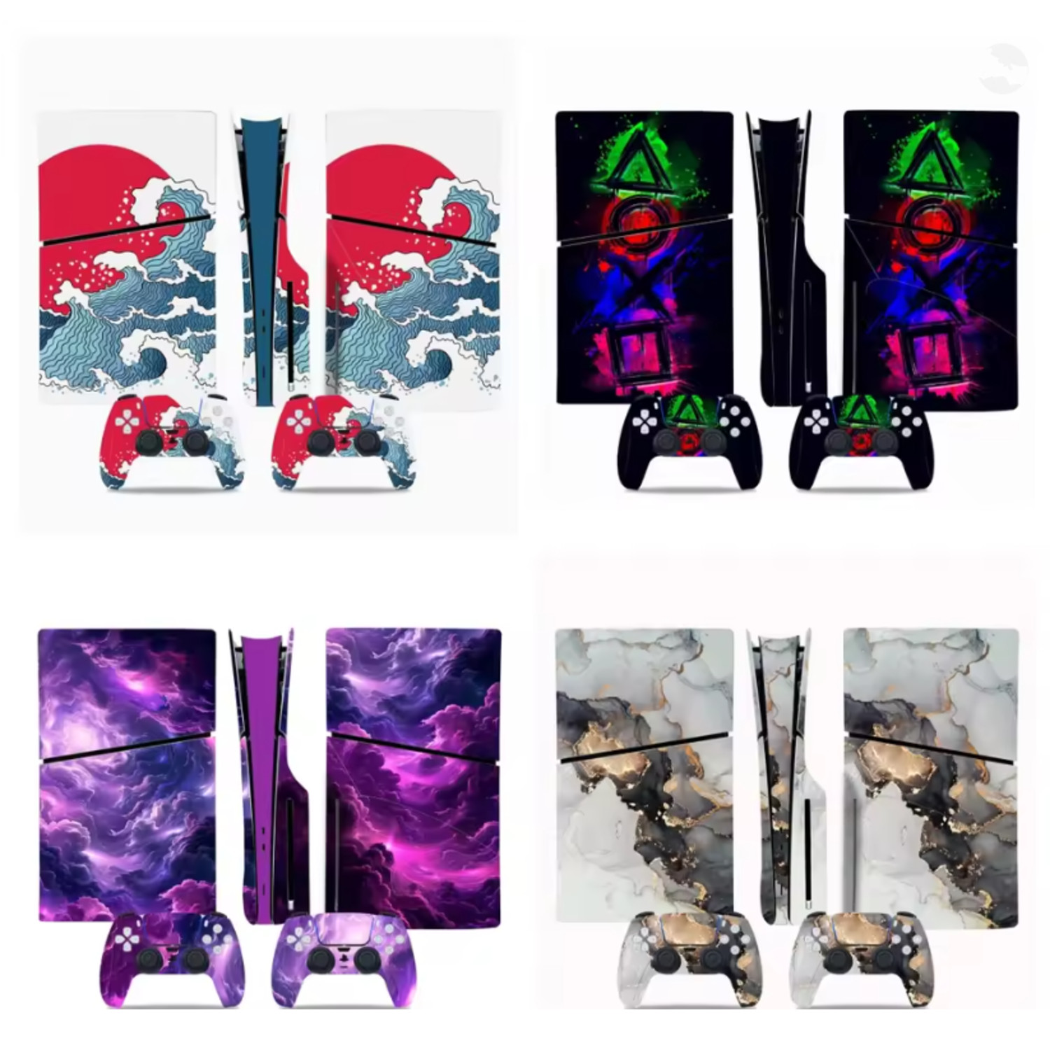CHOOSE YOUR OWN PS5 SLim Disc Console & Controller Vinyl Skin Wrap Decal Set