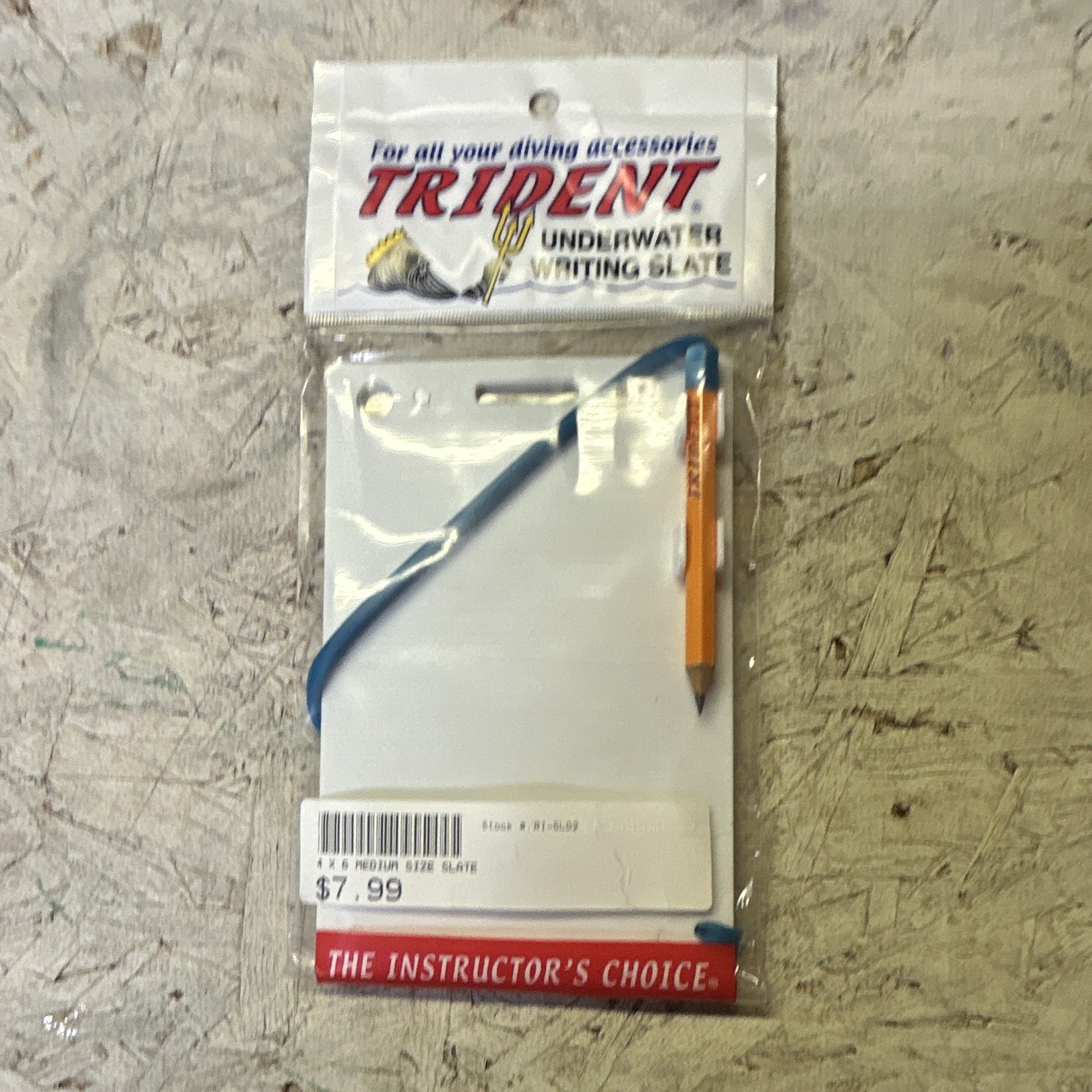 Trident Underwater Writing Slate with Pencil, MPN Black # 11-5601