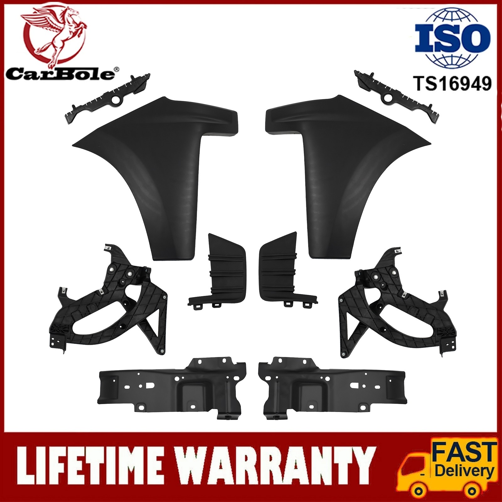 NEW Front Bumper End Cap For 2019-2022 Chevrolet Silverado 1500 w/ Bracket