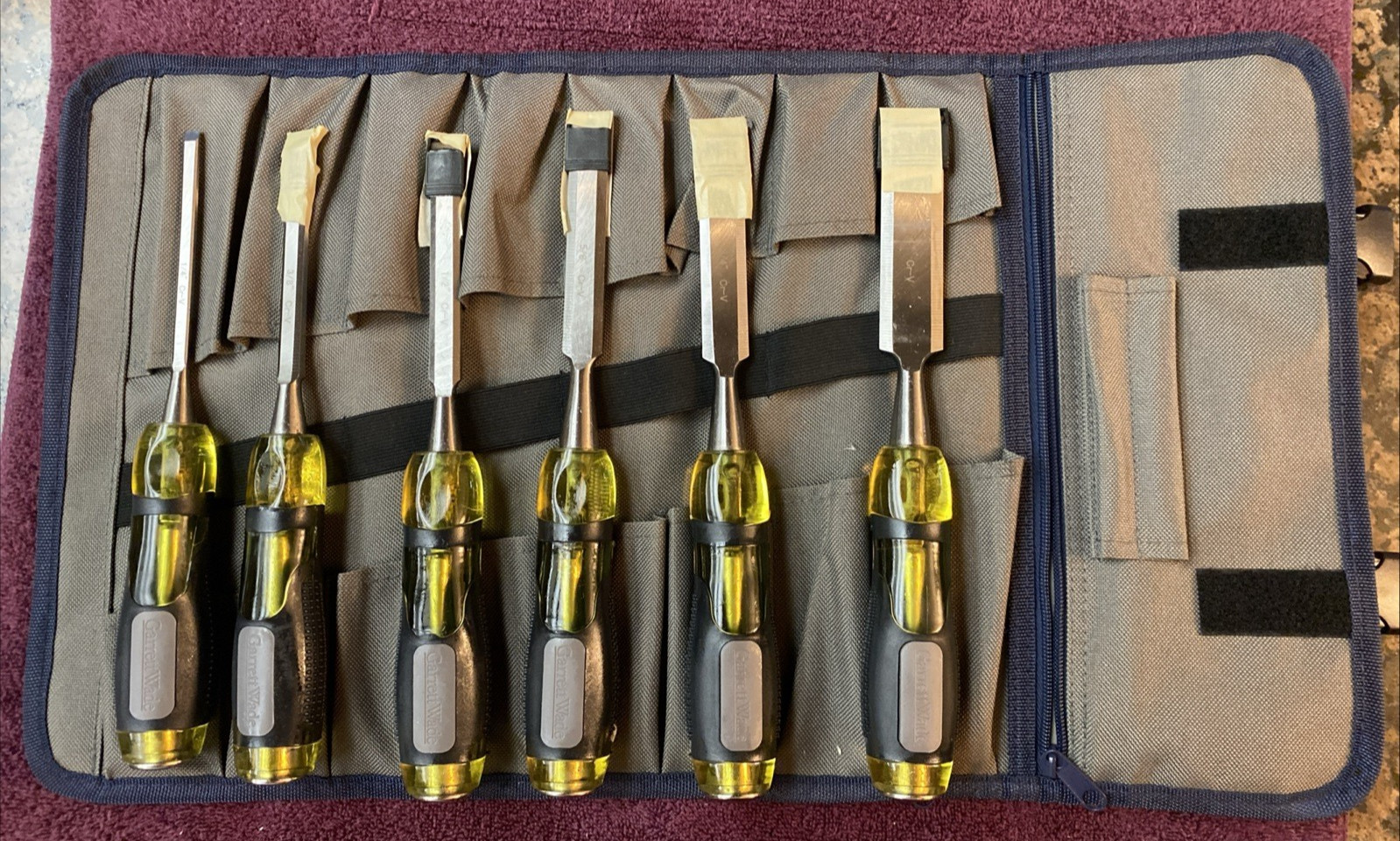 Garrett Wade Cabinetmaker's Wood Chisel Set 6 (1/4" 3/8" 1/2" 5/8" 3/4" 1")