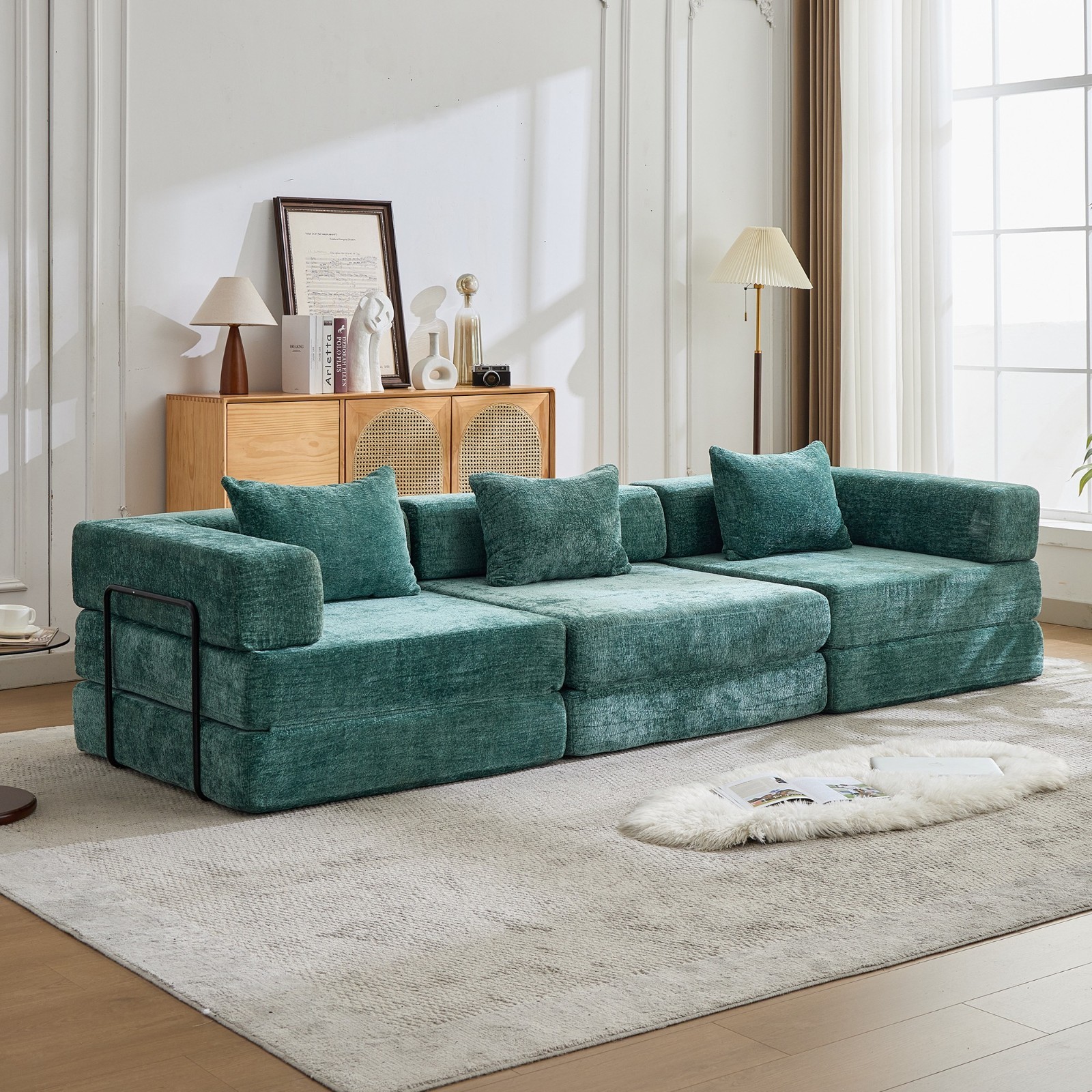 Memory Foam Modular 3-Seater Sofa – Modern Lounge Couch