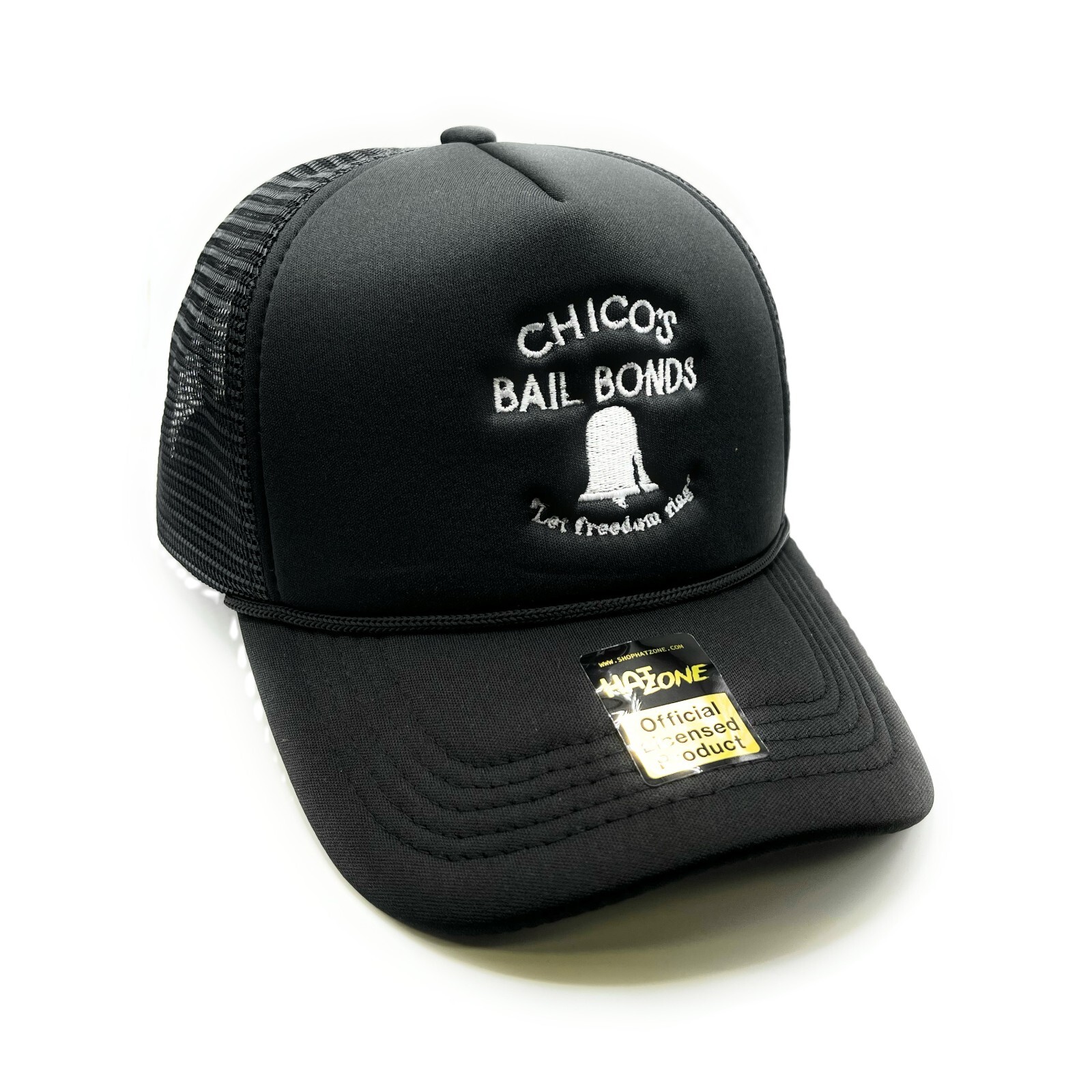 Chicos Bail Bonds Mesh Trucker SnapBack (Black)