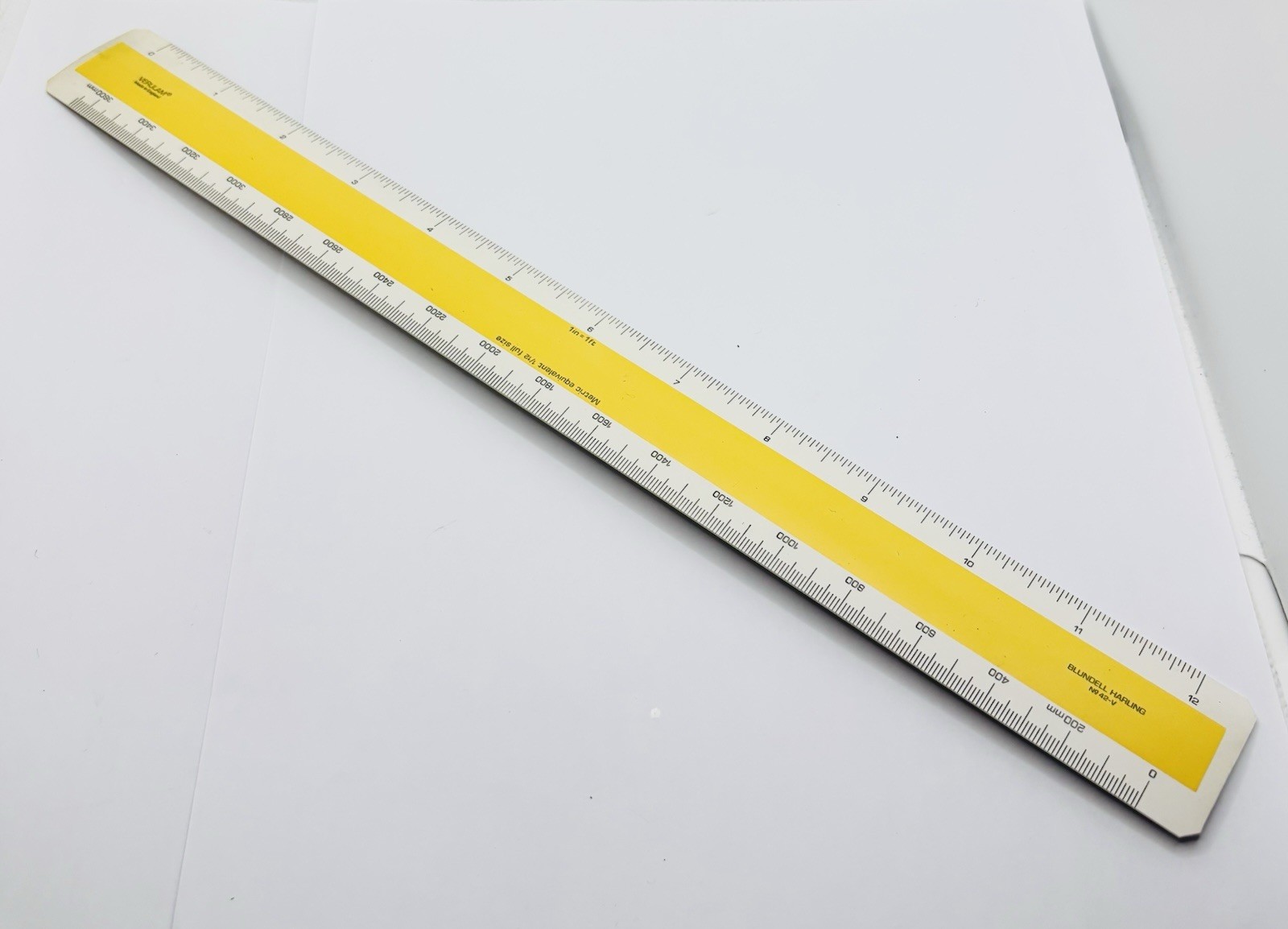 Vintage Blundell Harling No 42-V BS 1347 Ruler