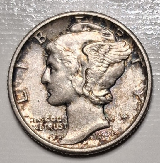 1935 Mercury Dime