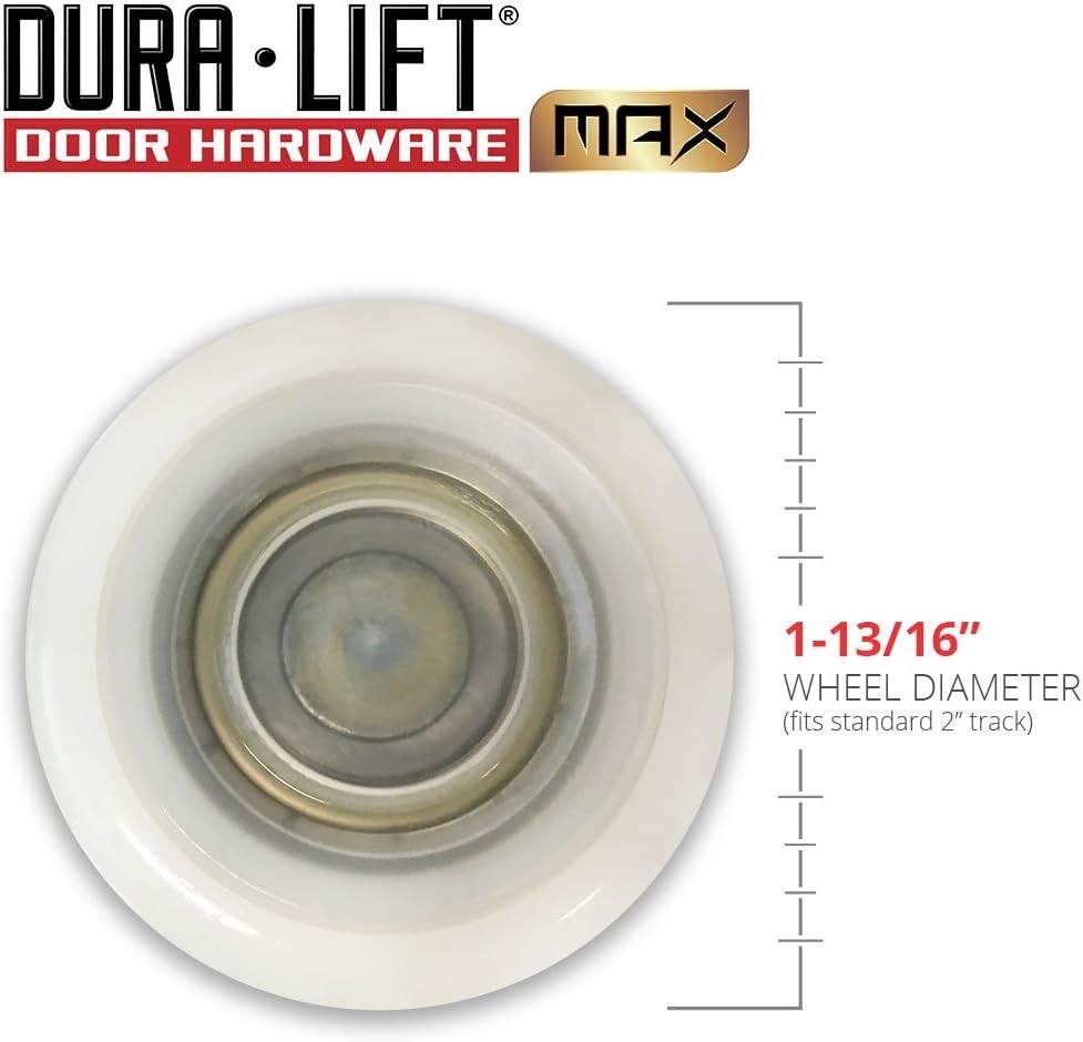 Long-lasting 6200ZZ Bearing Garage Rollers, 10 Pack