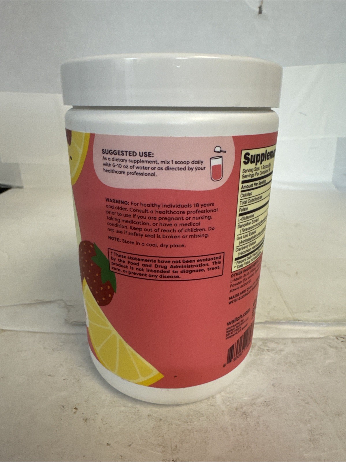 L-Glutamine, Strawberry Lemonade, 14.5 oz (405 g) Exp 3/2028