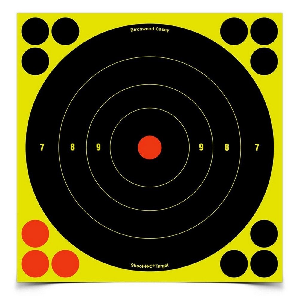 Birchwood Casey Shoot-N-C 8" Bulls-Eye Targets With 360 Pasters 30 Targets 34825
