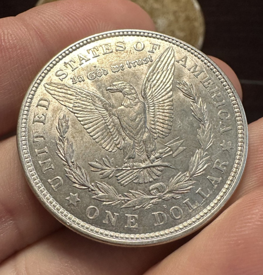 1921-D Morgan Silver Dollar AU Nice Luster