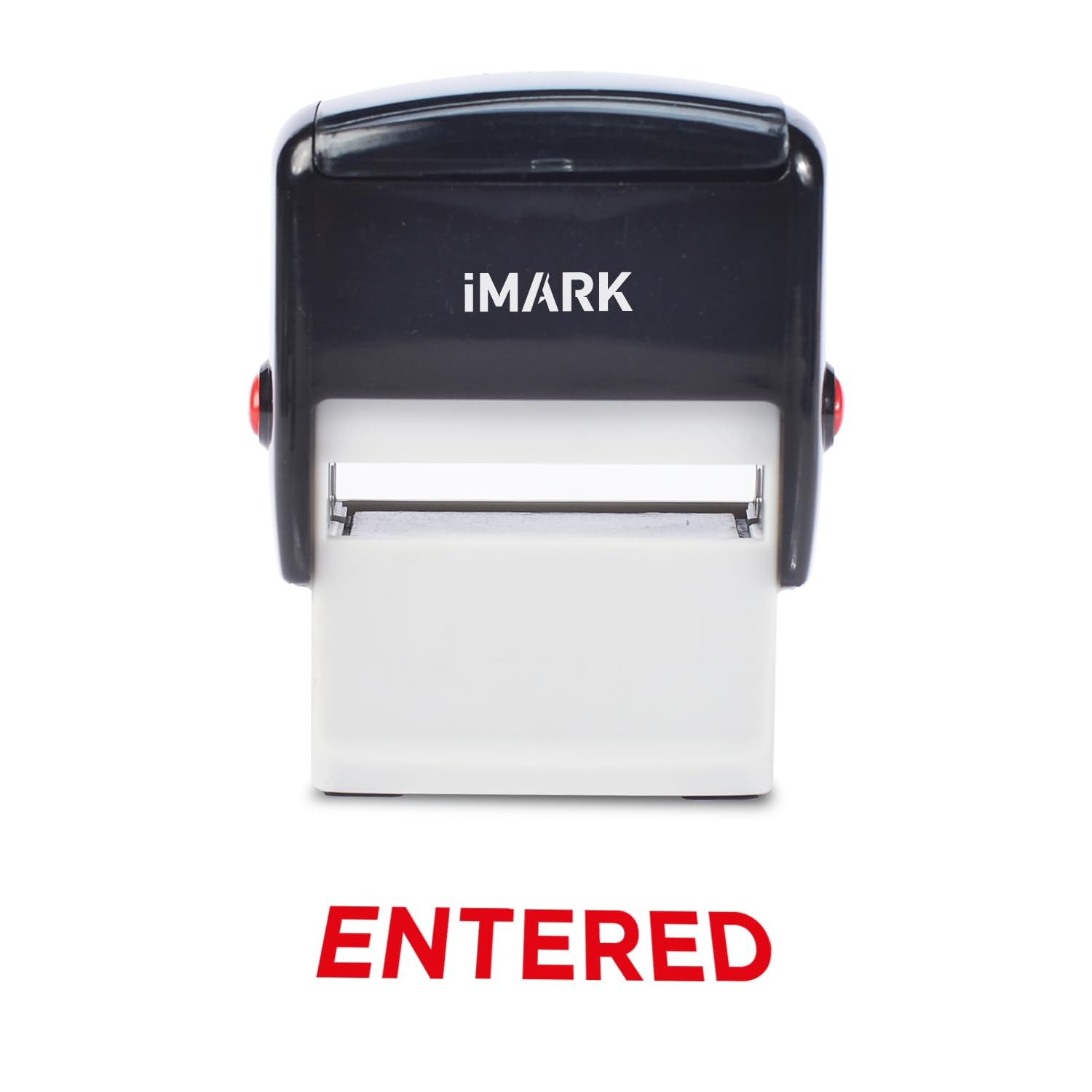 Entered Self Inking Rubber Stamp Red Ink Office Business Paperwork Tool