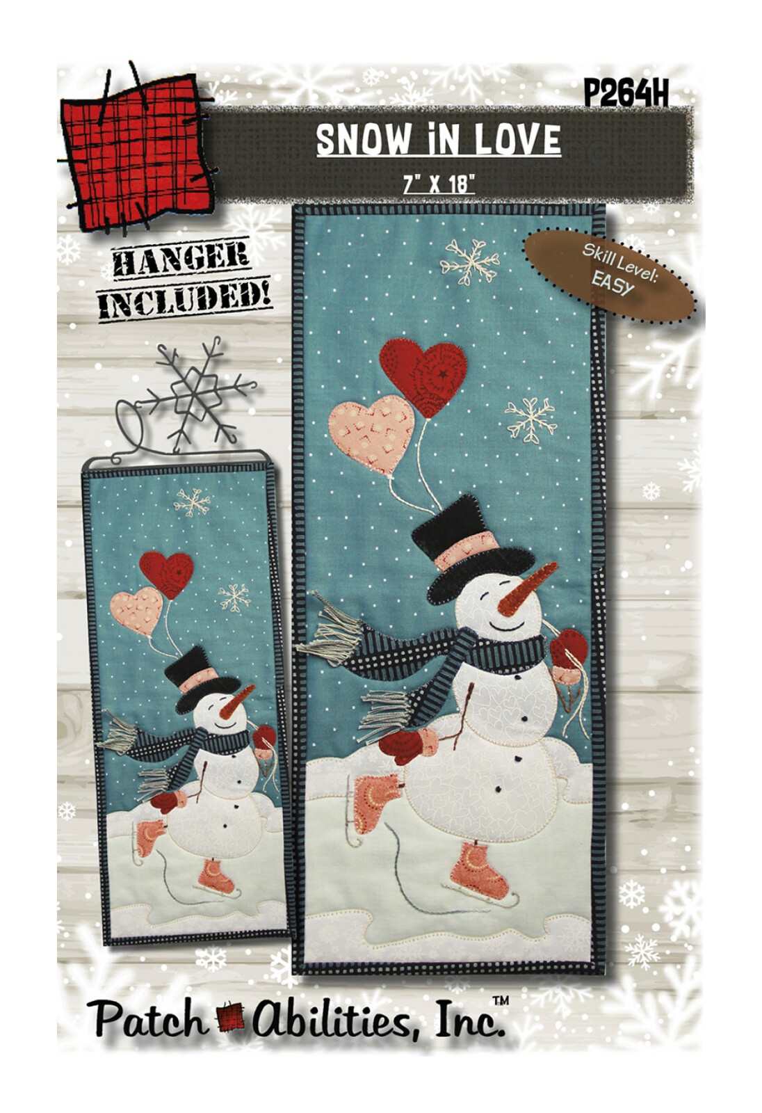 Patch Abilities Snow in Love Pattern with Hanger P264H