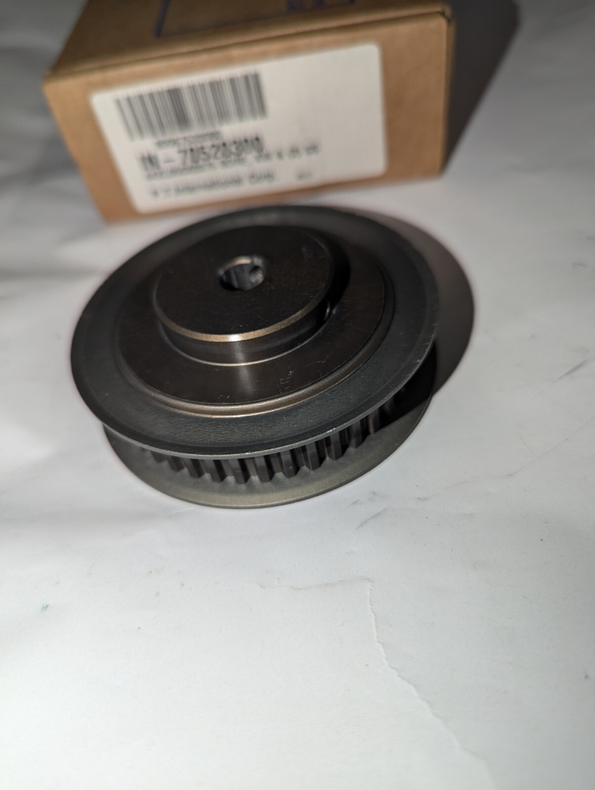 NEW P.T. INTERNATIONAL IN-70520300 44XL050X0375 BORE, KW & (2) SS TIMING PULLEY