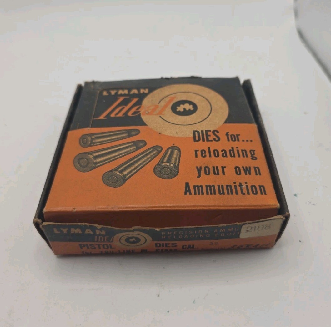 Vintage Lyman Ideal ammunition reloading dies .38 Special