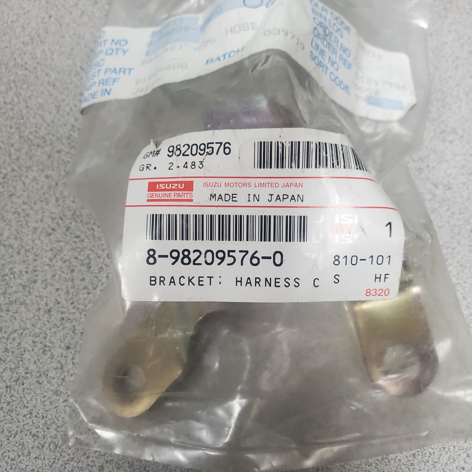 Genuine GMC Harness Bracket # 8982095760 / 98209576