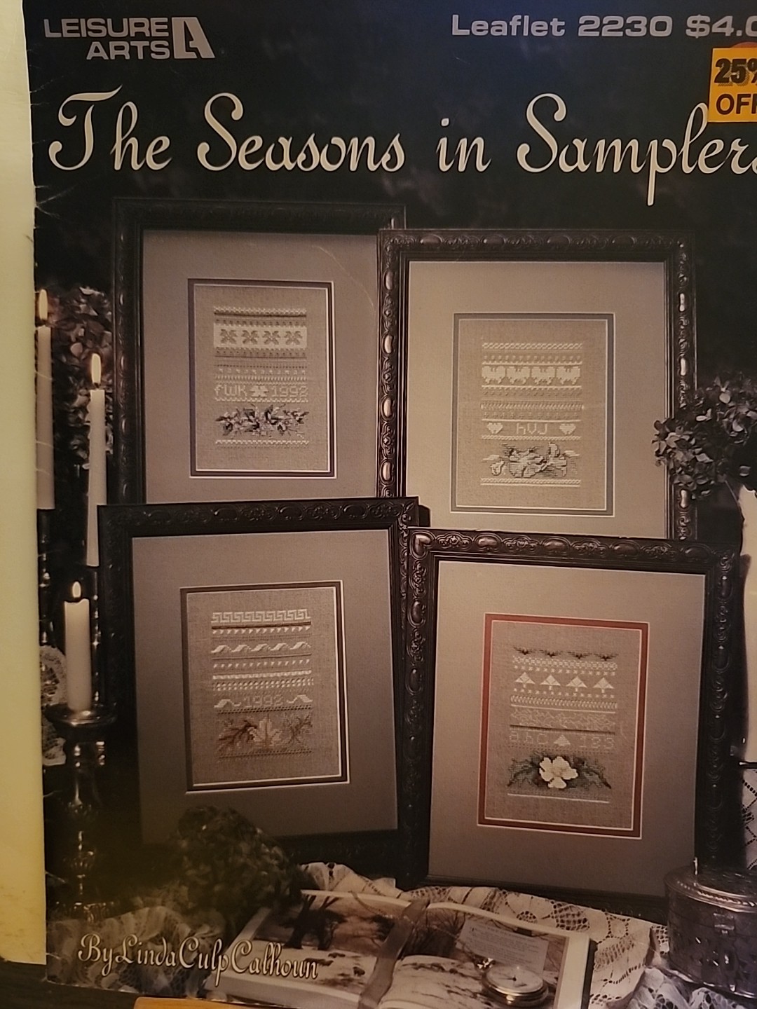 Leisure Arts Seasons In Samplers Cross Stitch Chart Design