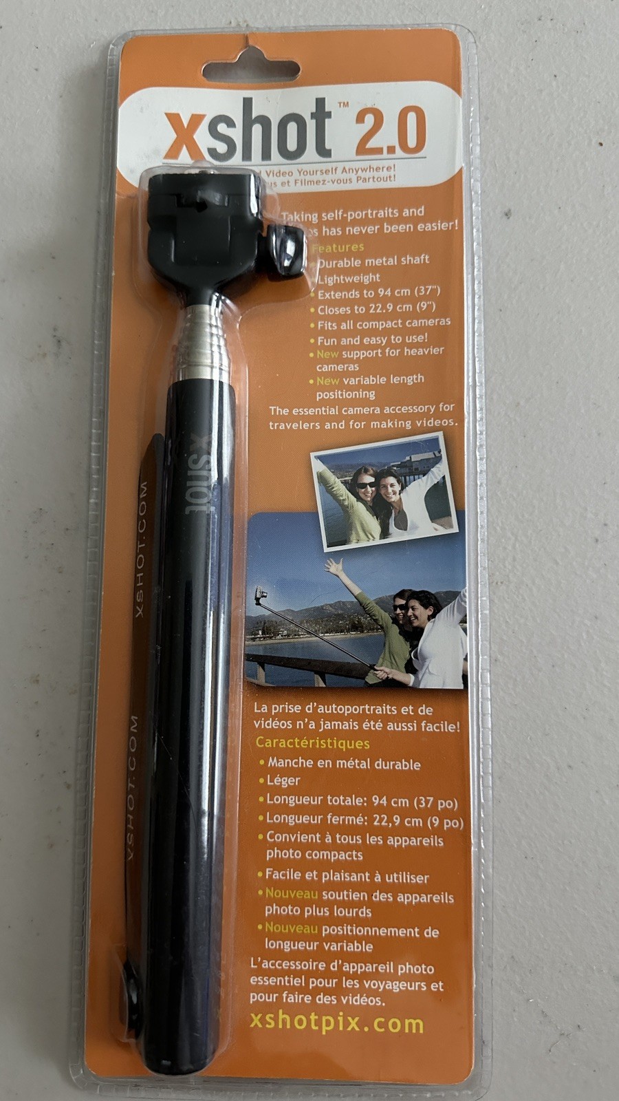 New Xshot 2.0 Camera Extender For Most Cameras  Extends To 37” Closed 9”