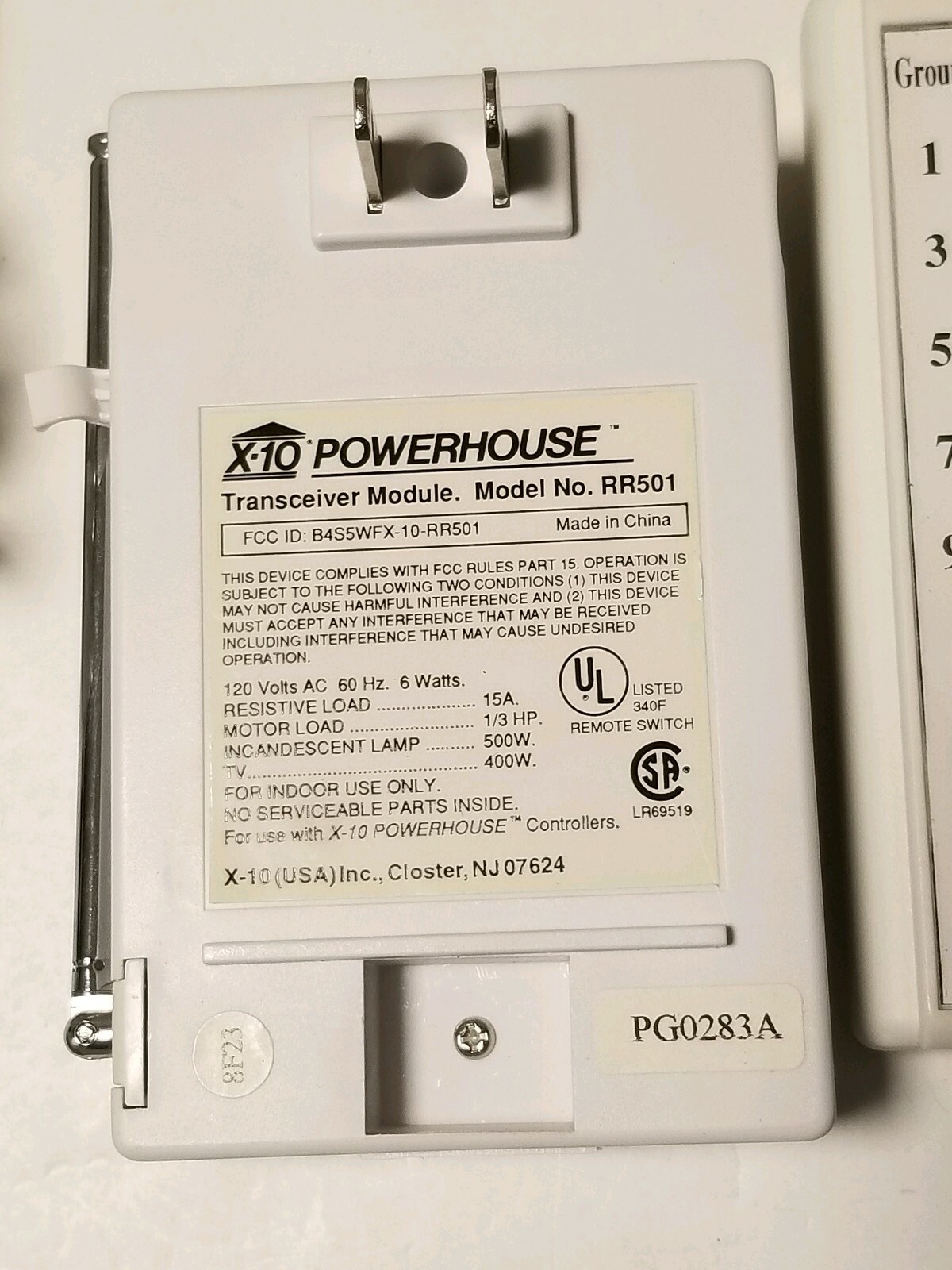 Powerhouse Transceiver RR501 w/ Remote, Interface Cable, & Foot Pedal
