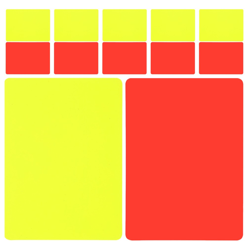 24pcs Sport Officials Penalty Cards Referee for Soccer Football Sports Referee