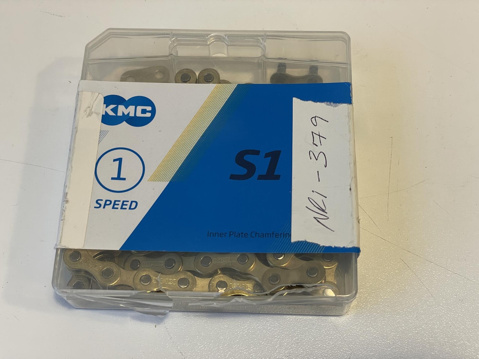 New Unused KMC S1 Chain - Single Speed 1/2 x 1/8 112 Links Gold