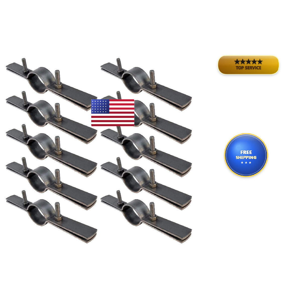 Highcraft Dmst-Qm112-10 Riser Clamp Vertical Pipe Hanger For Copper Iron Cpvc