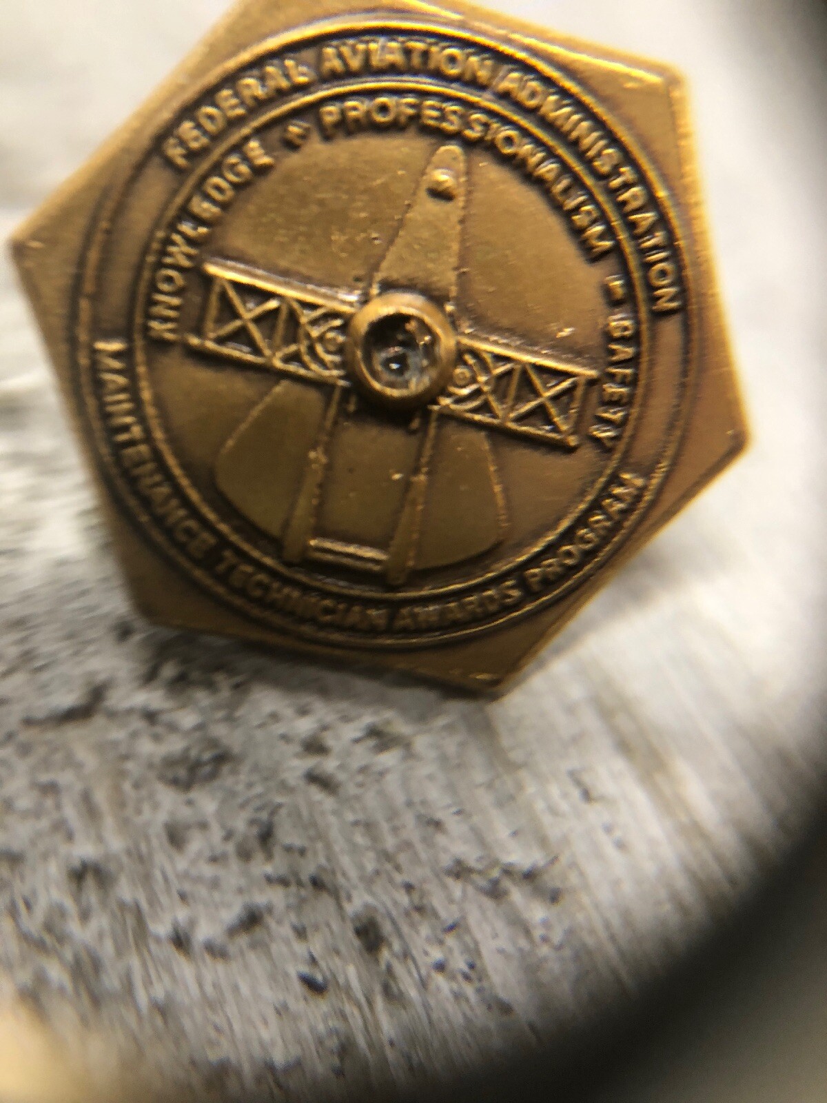 FAA Federal Aviation Administration Maintenance Technician Awards Program Pin