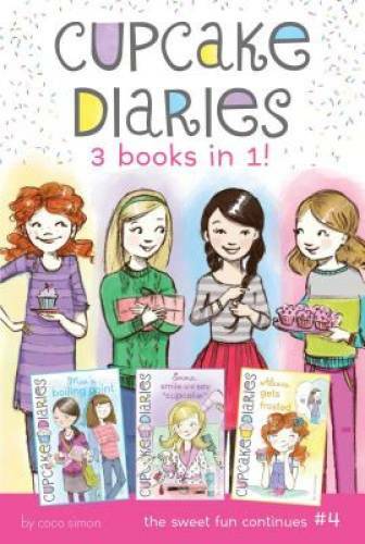 Cupcake Diaries 3 Books in 1! #4: Mia's Boiling Point; Emma, Smile and Sa - GOOD