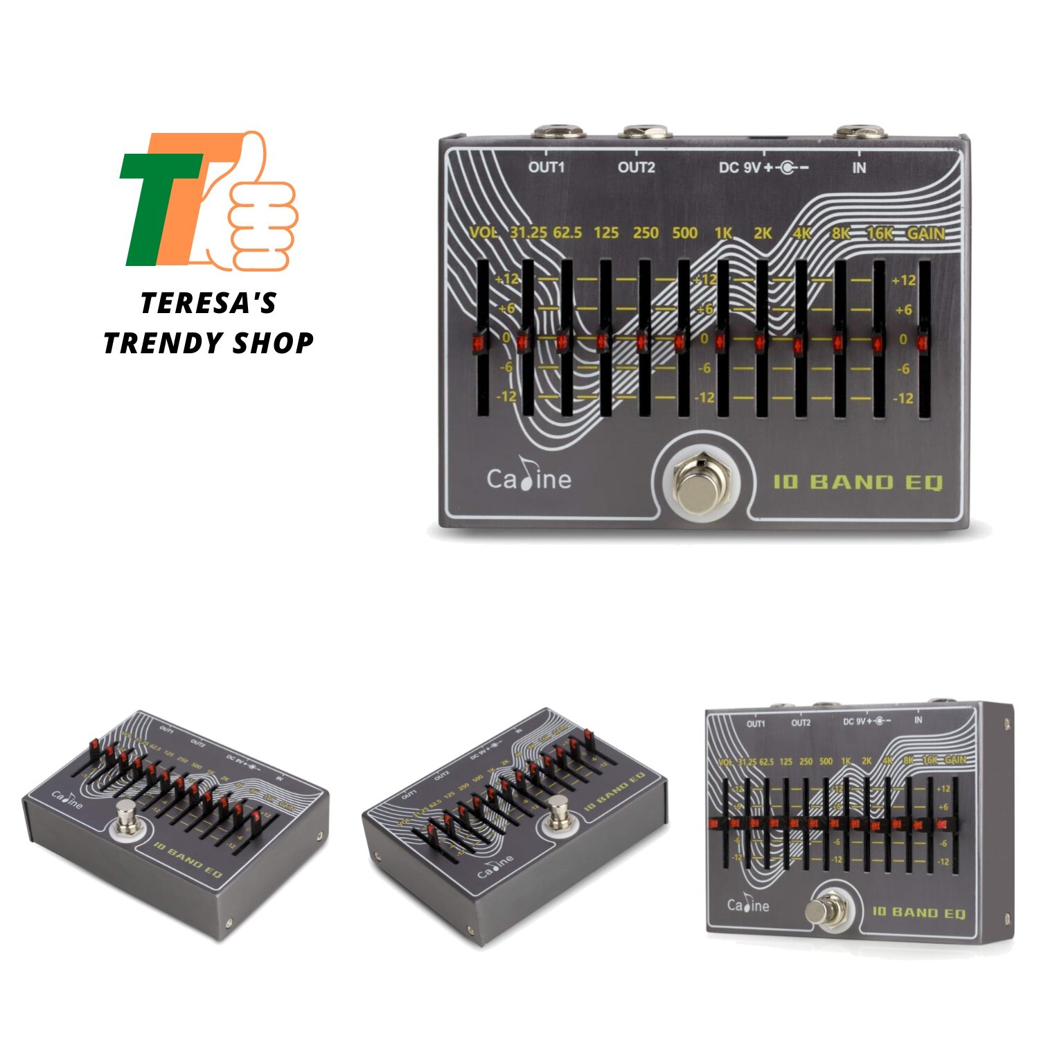 10 Band EQ Guitar Effect Pedal V3.0 - Use 500mA Power Supply Not Included