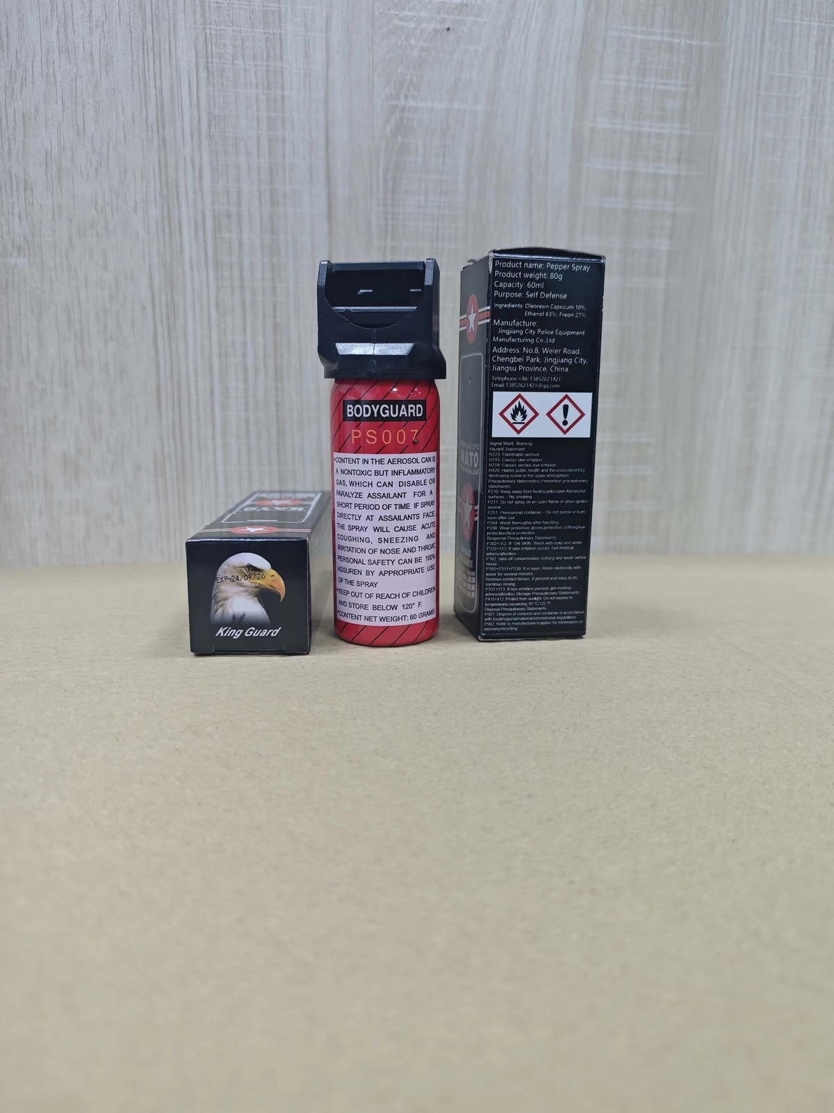 PROSECURE Pepper Spray for Self-Defense 2oz Flip Top Red Security