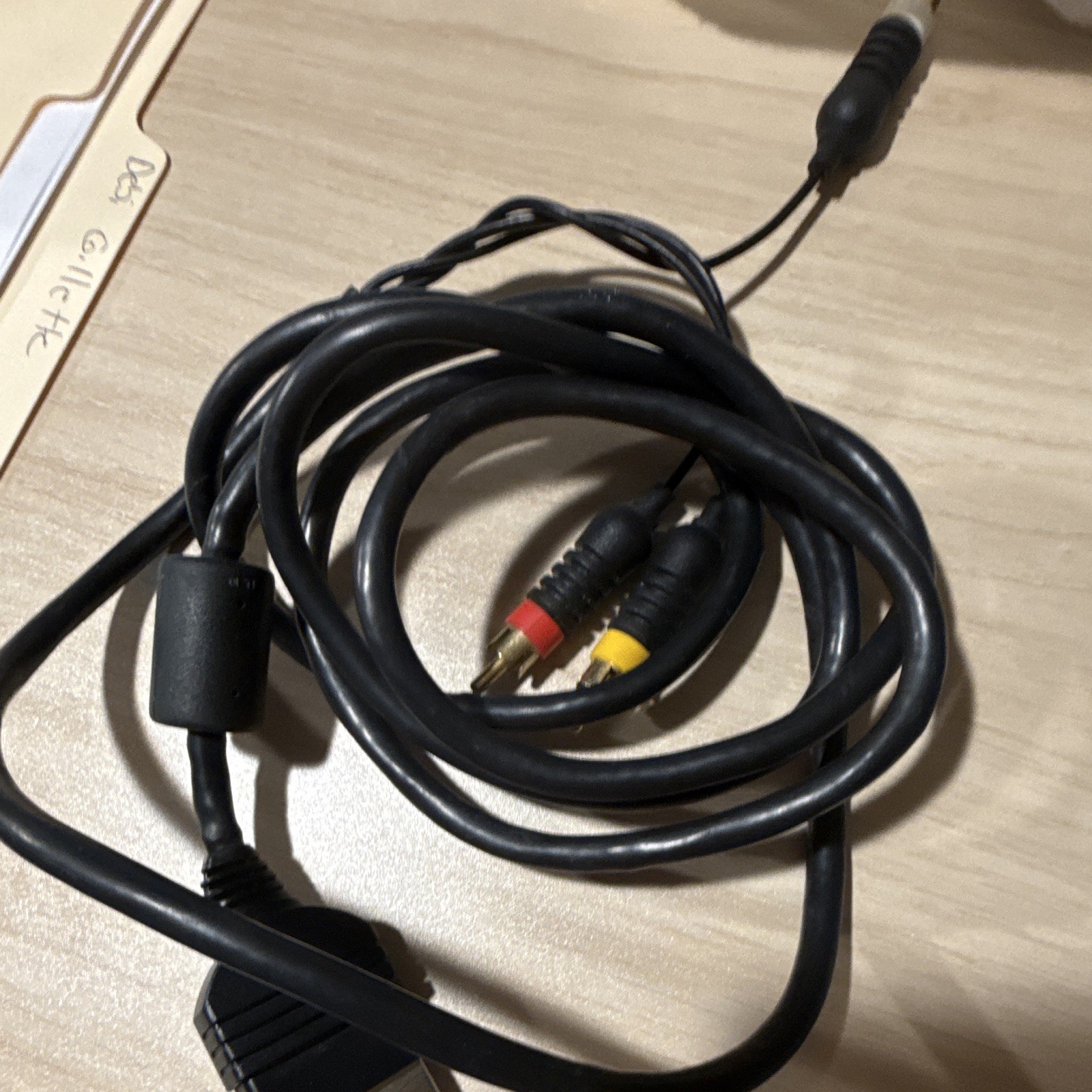 Microsoft Xbox Original Composite/RCA AV Cable 6ft Ferrite Bead RCA A/V