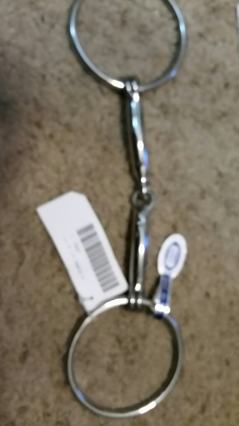 BRAND NEW  KMSS Loose ring snaffle bit, 5.25" stainless