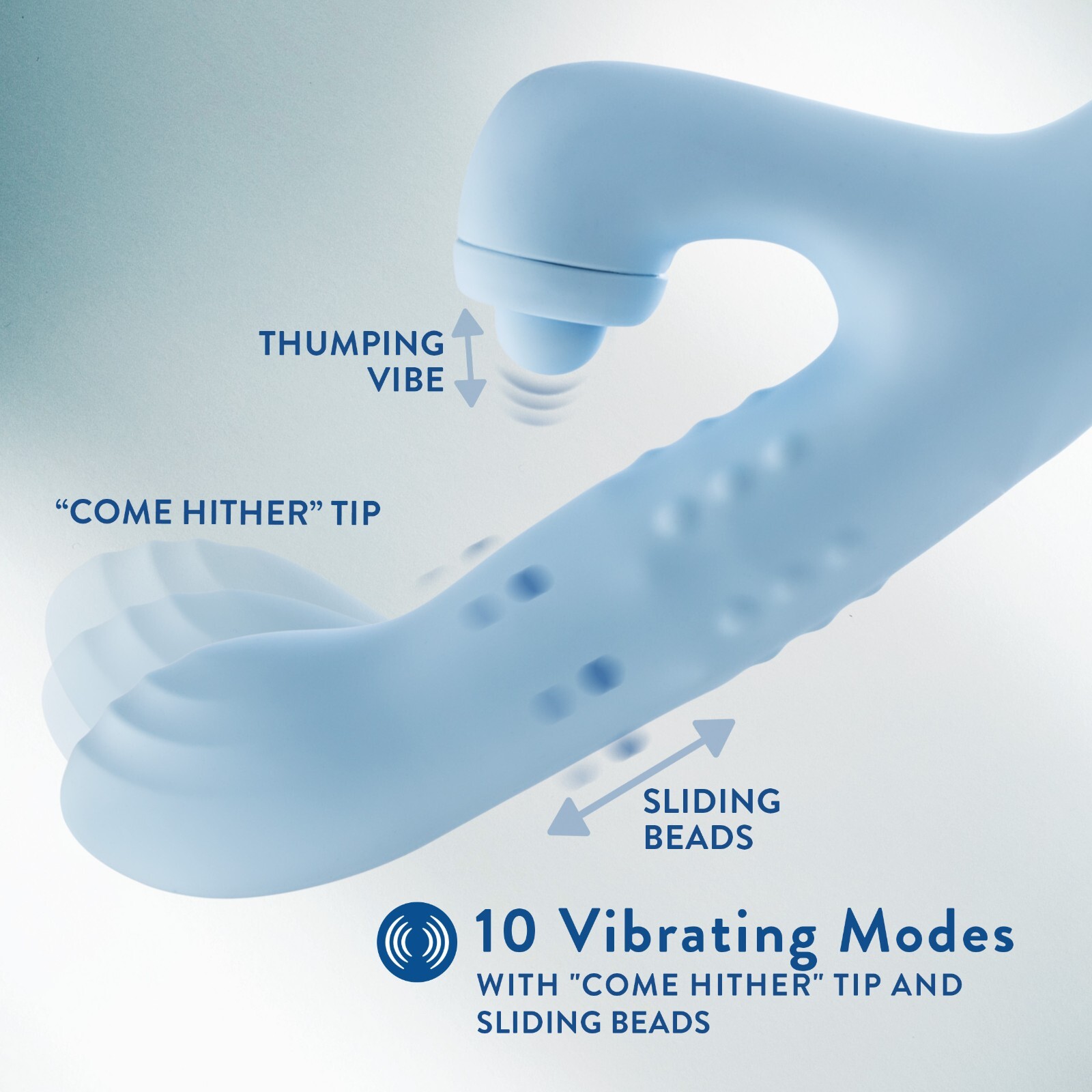Eden 9” Silicone G-Spot Vibrator Clitoral Stimulator Adult Sex Toy for Women