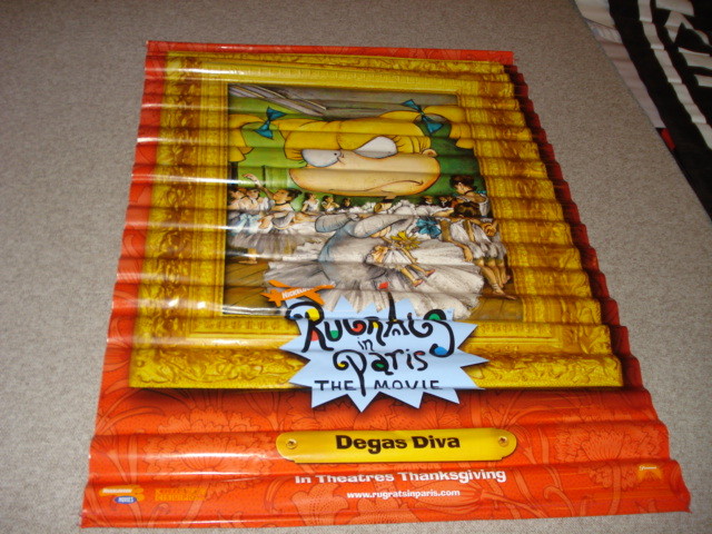 RUGRATS IN PARIS MOVIE DEGAS DIVA ANGELICA 48" x 64" VINYL BANNER DOUBLE SIDED